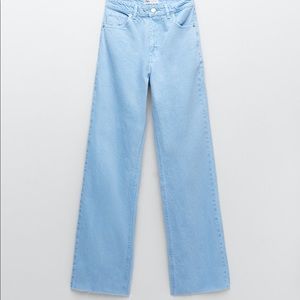 Zara full length wide leg denim !